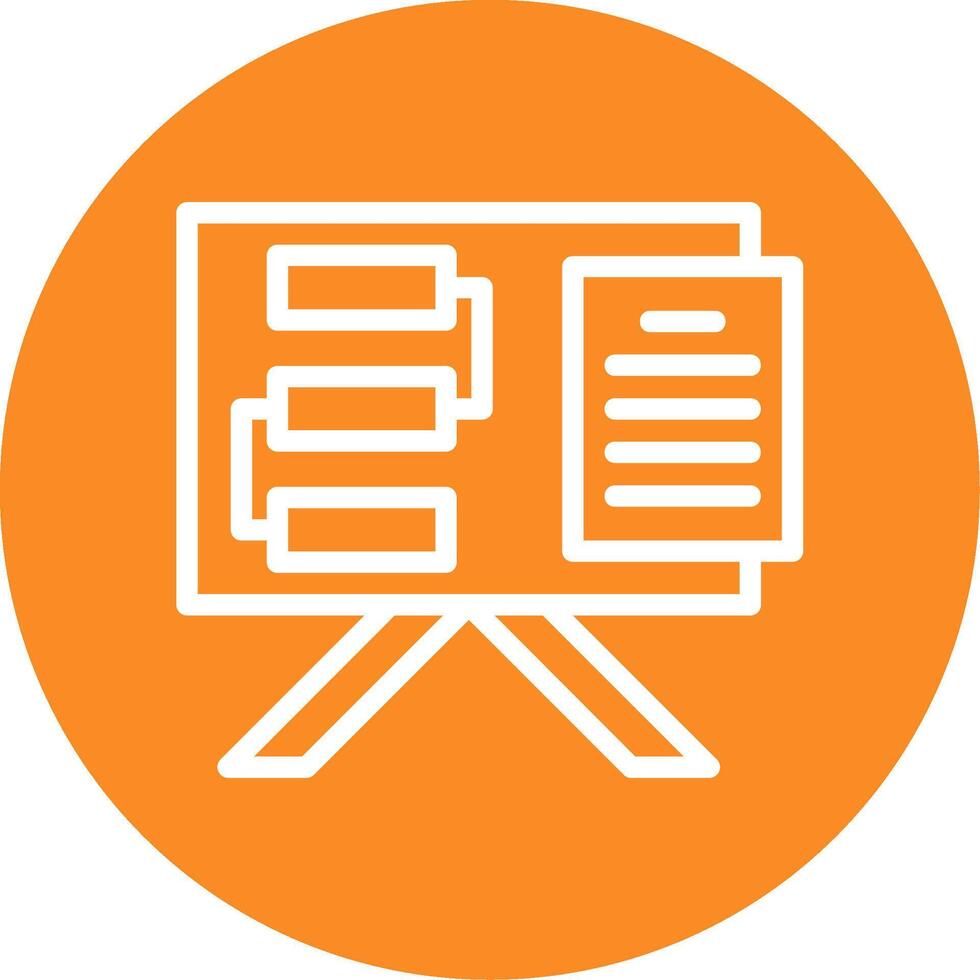 Lessons Learned Outline Circle Icon vector