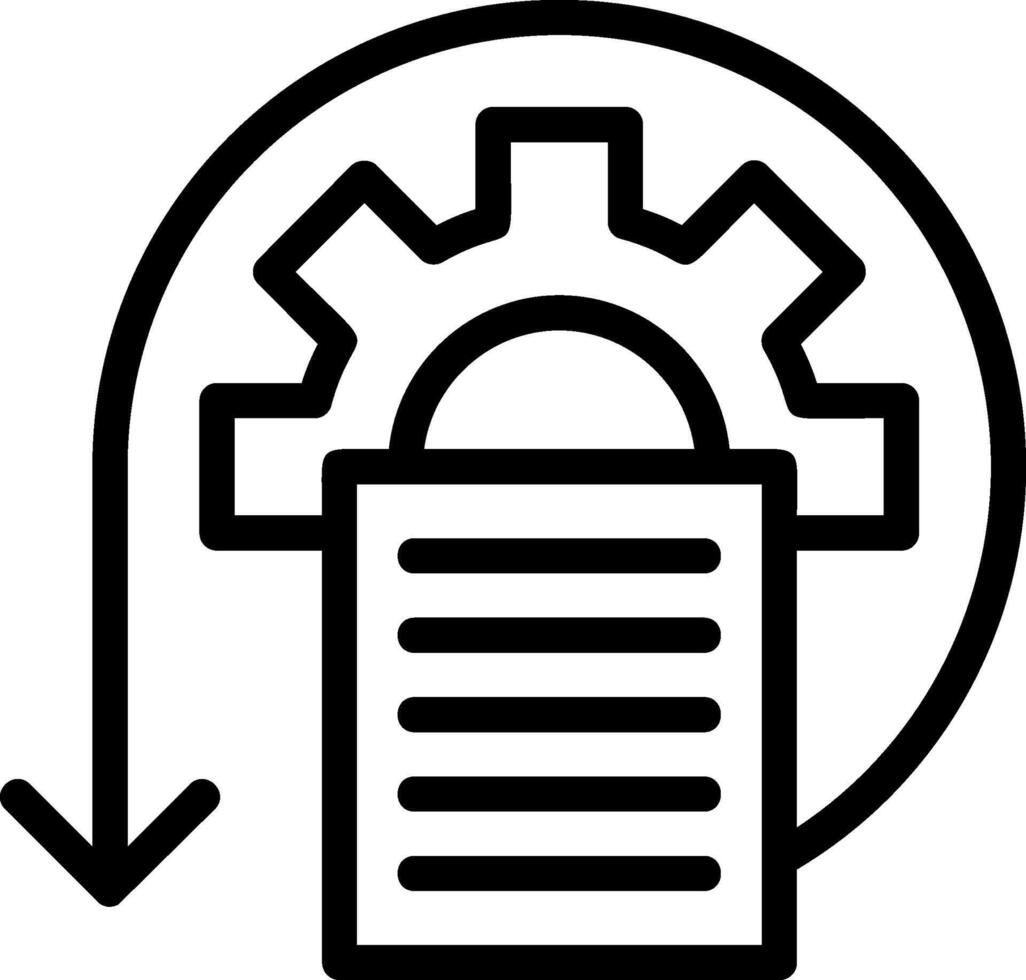 Iteration Line Icon vector