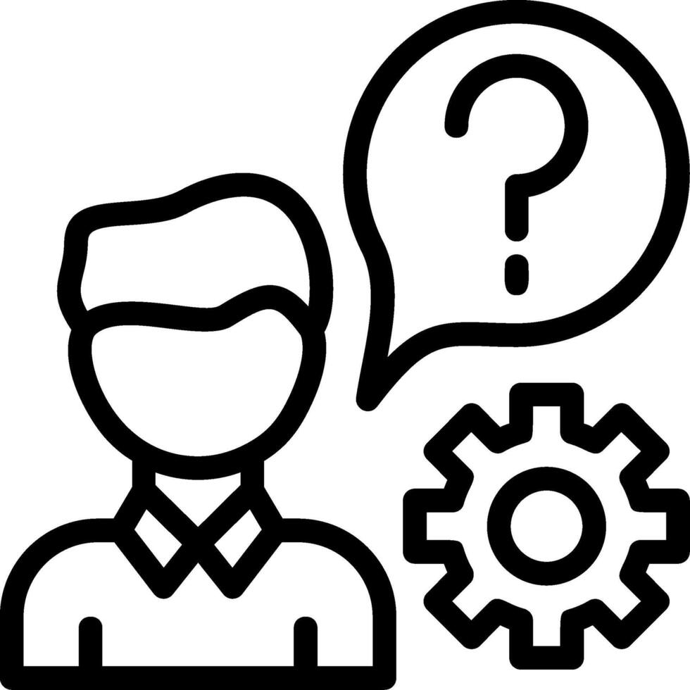 Customer Line Icon vector