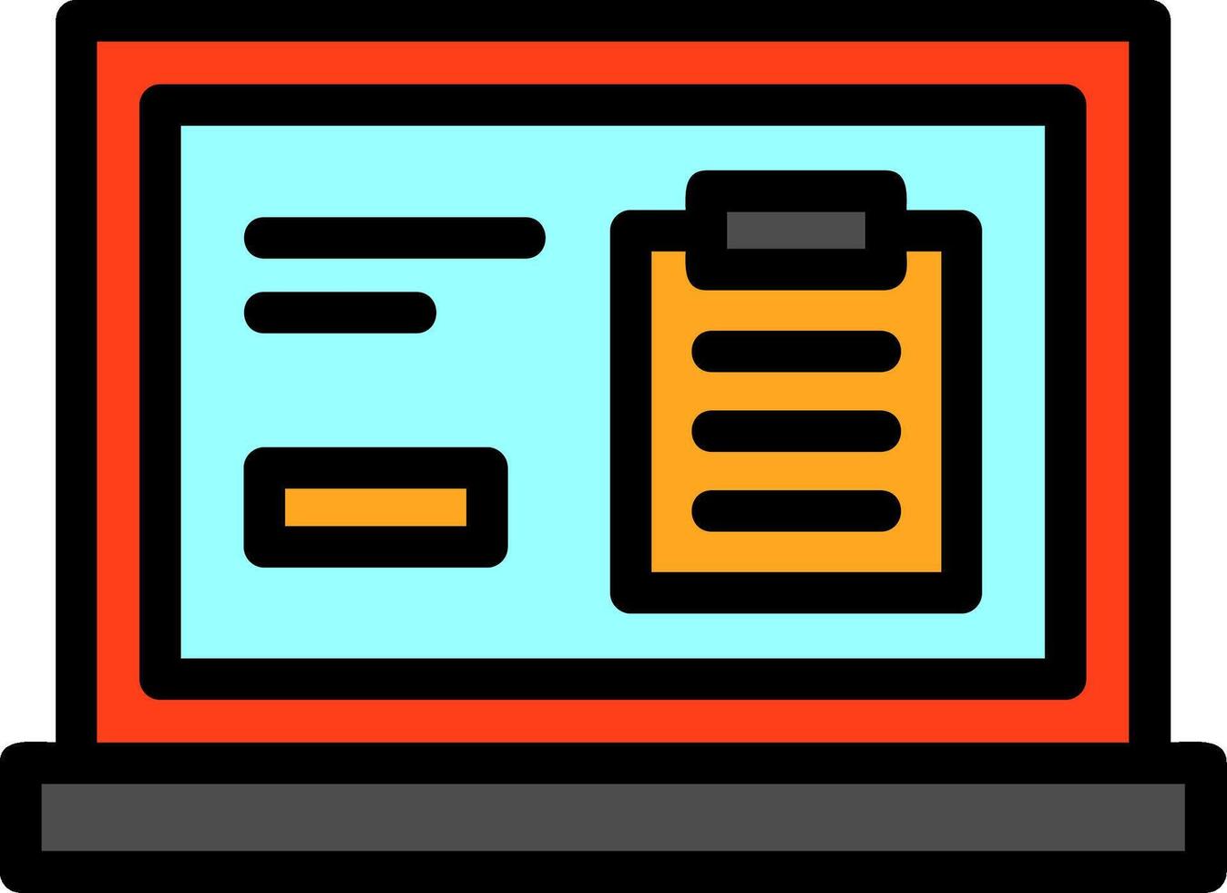 Clipboard Line Filled vector