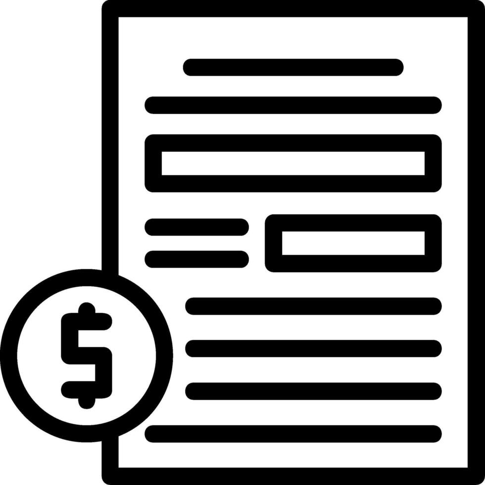 Compensation Line Icon vector