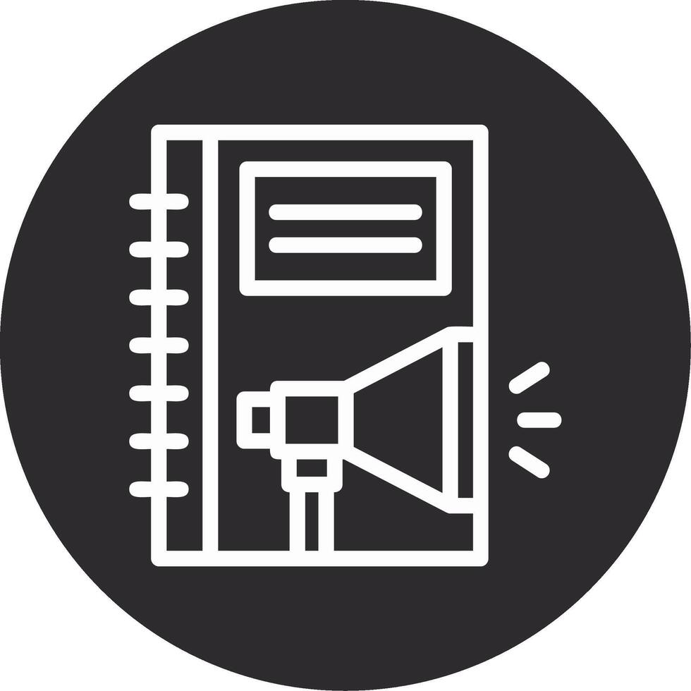 Employee Handbook Inverted Icon vector