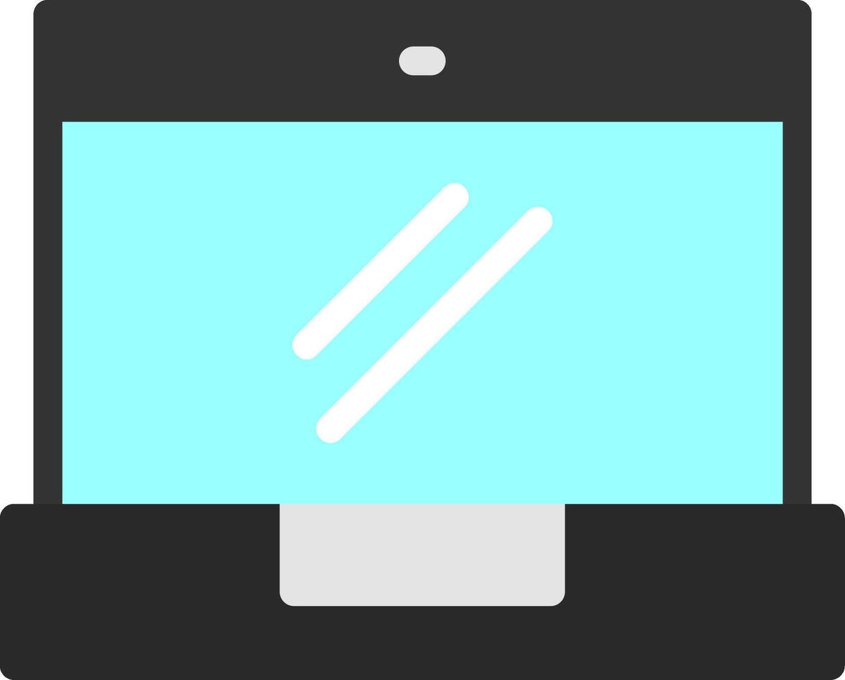 Laptop Flat Icon vector