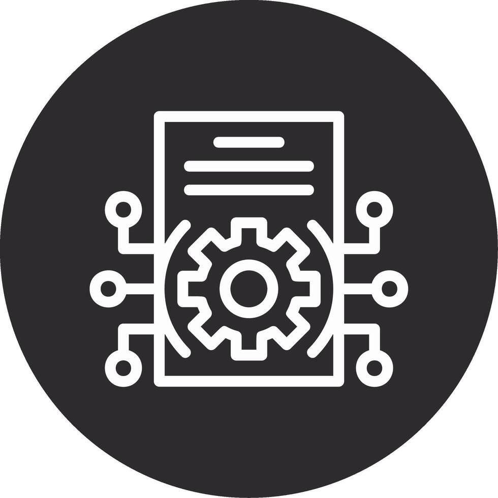 Integration Inverted Icon vector
