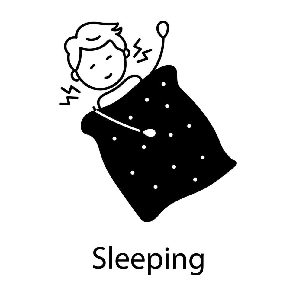 Trendy Sleeping Concepts vector