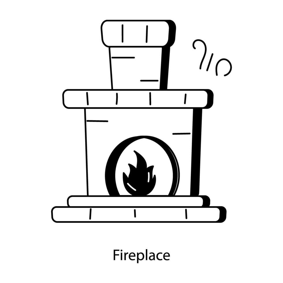 Trendy Fireplace Concepts vector