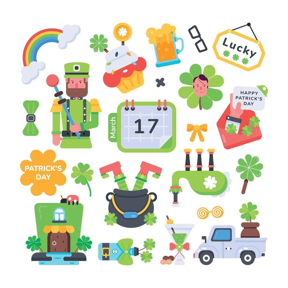 St Patrick Theme vector