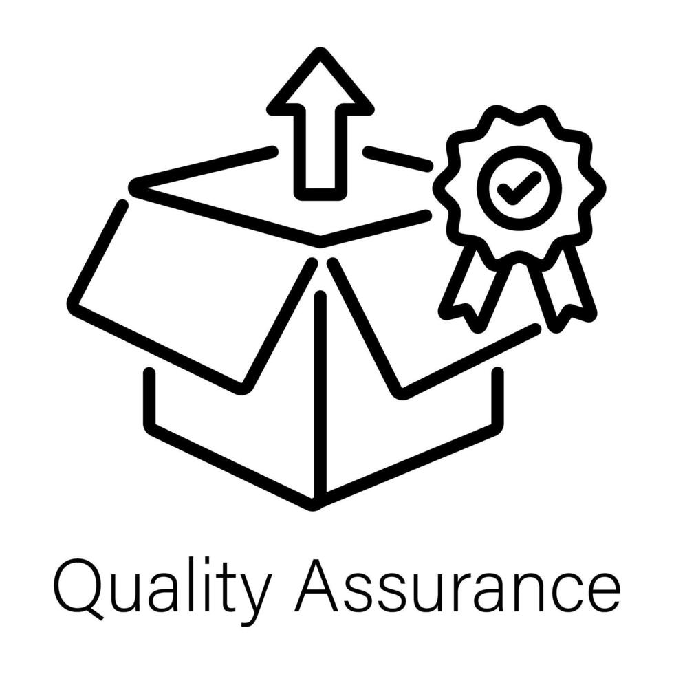 Trendy Quality Assurance vector