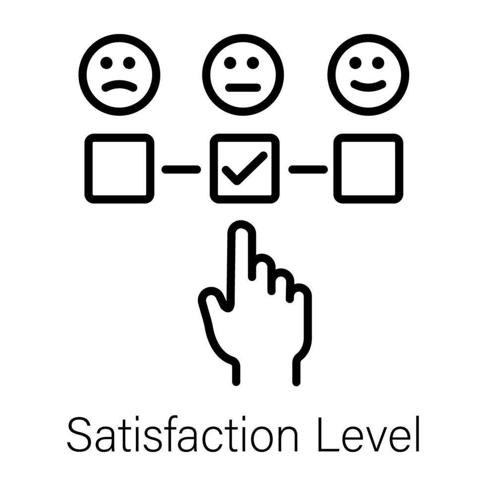 Trendy Satisfaction Level vector