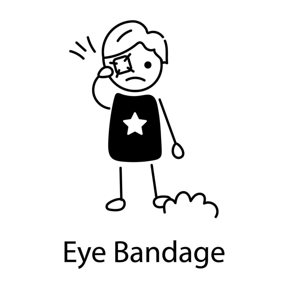 Trendy Eye Bandage vector