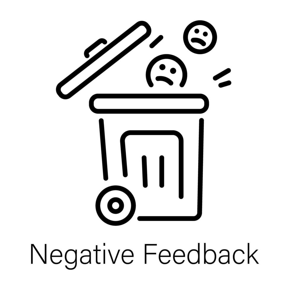 Trendy Negative Feedback vector