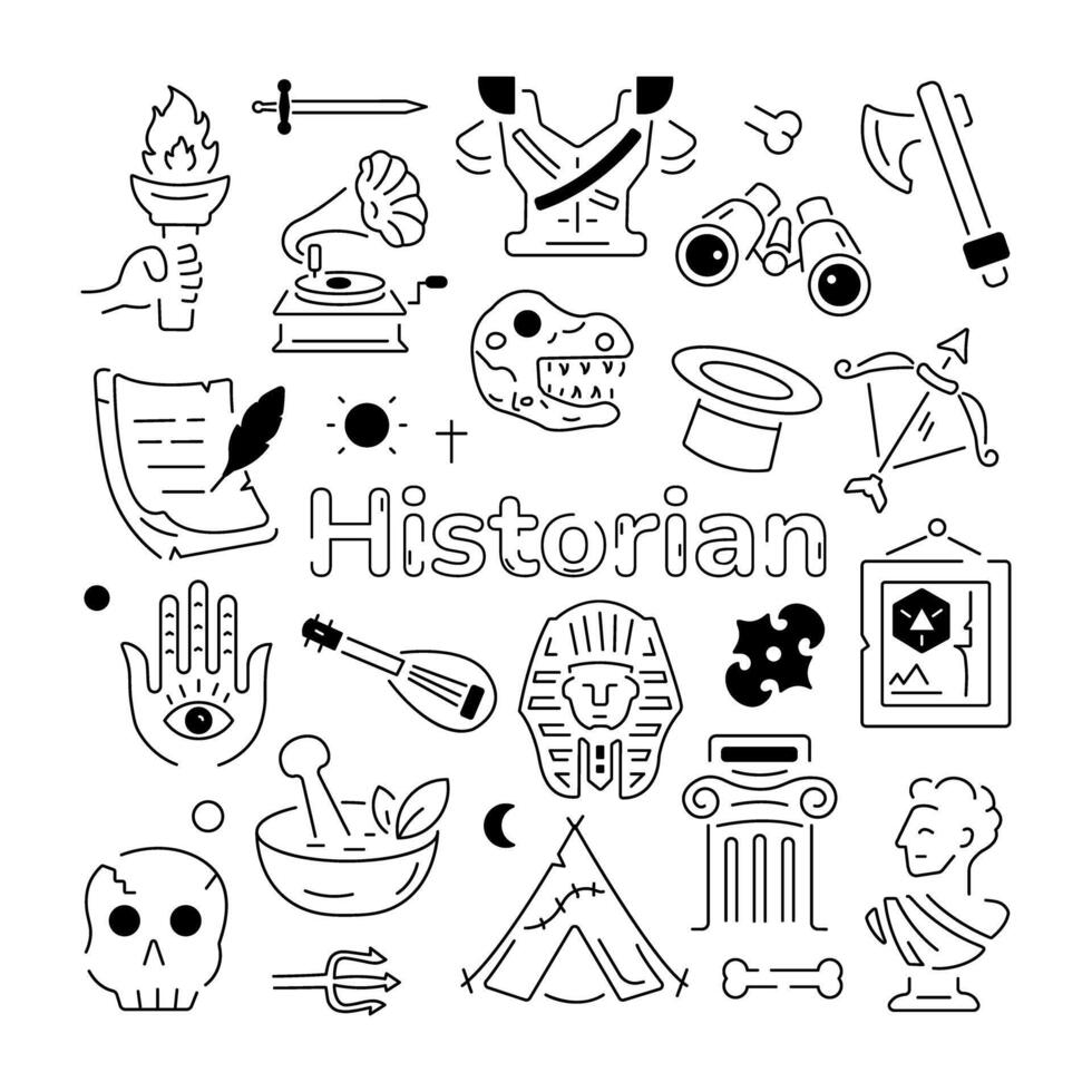 Trendy Art Historian vector