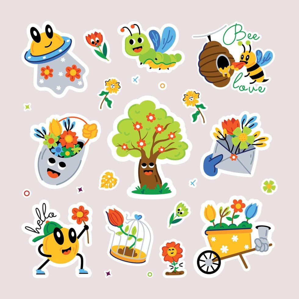 Trendy Garden Vector