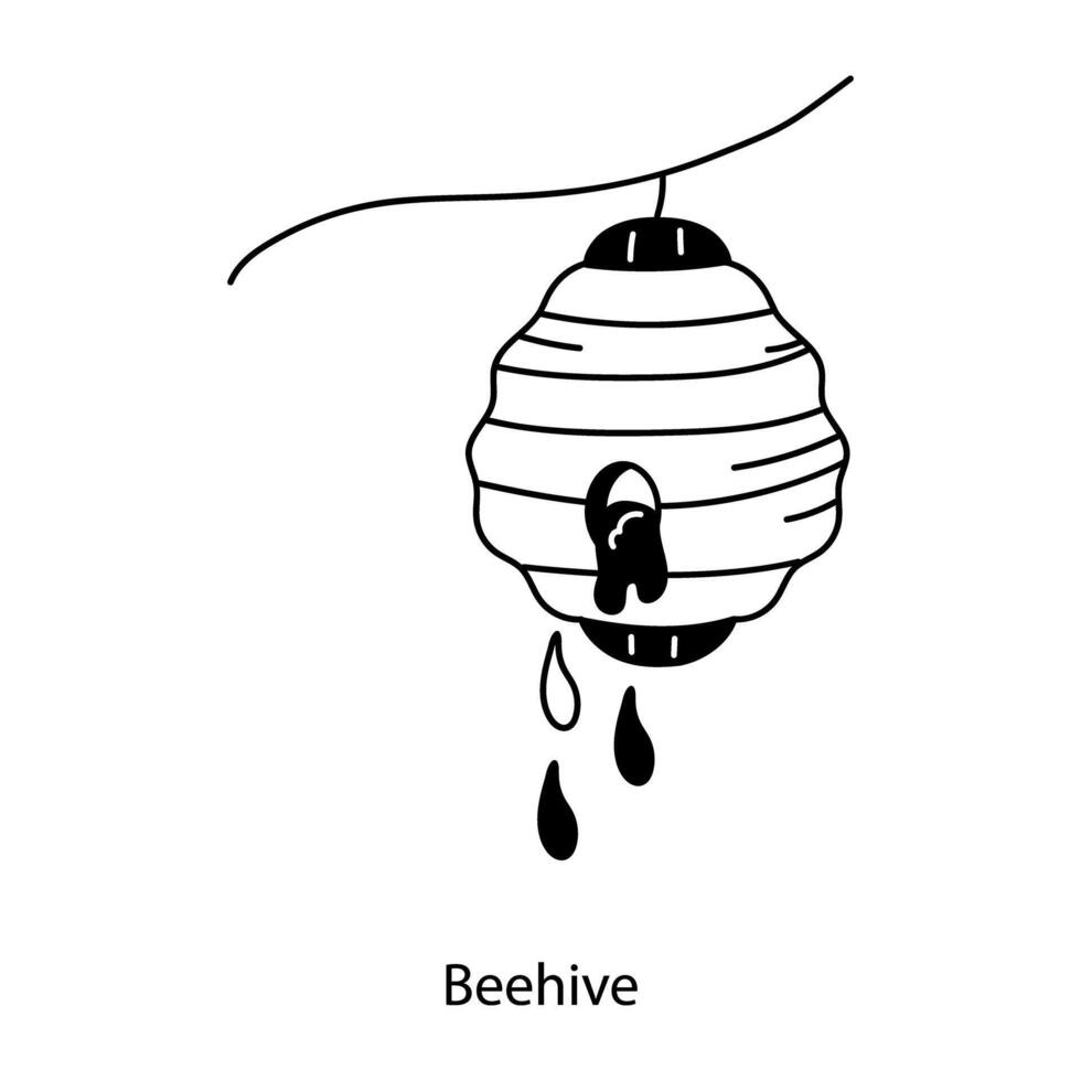 Trendy Beehive Concepts vector