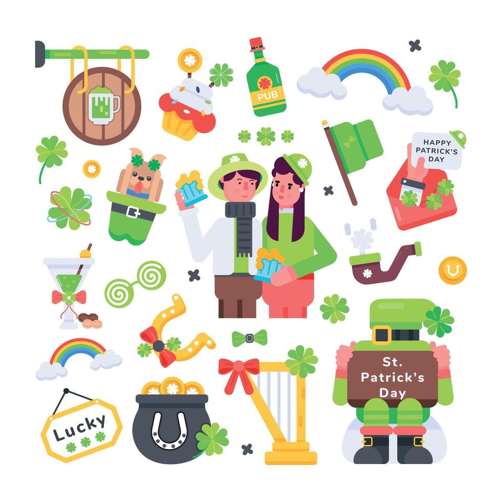 Trendy Irish Vector