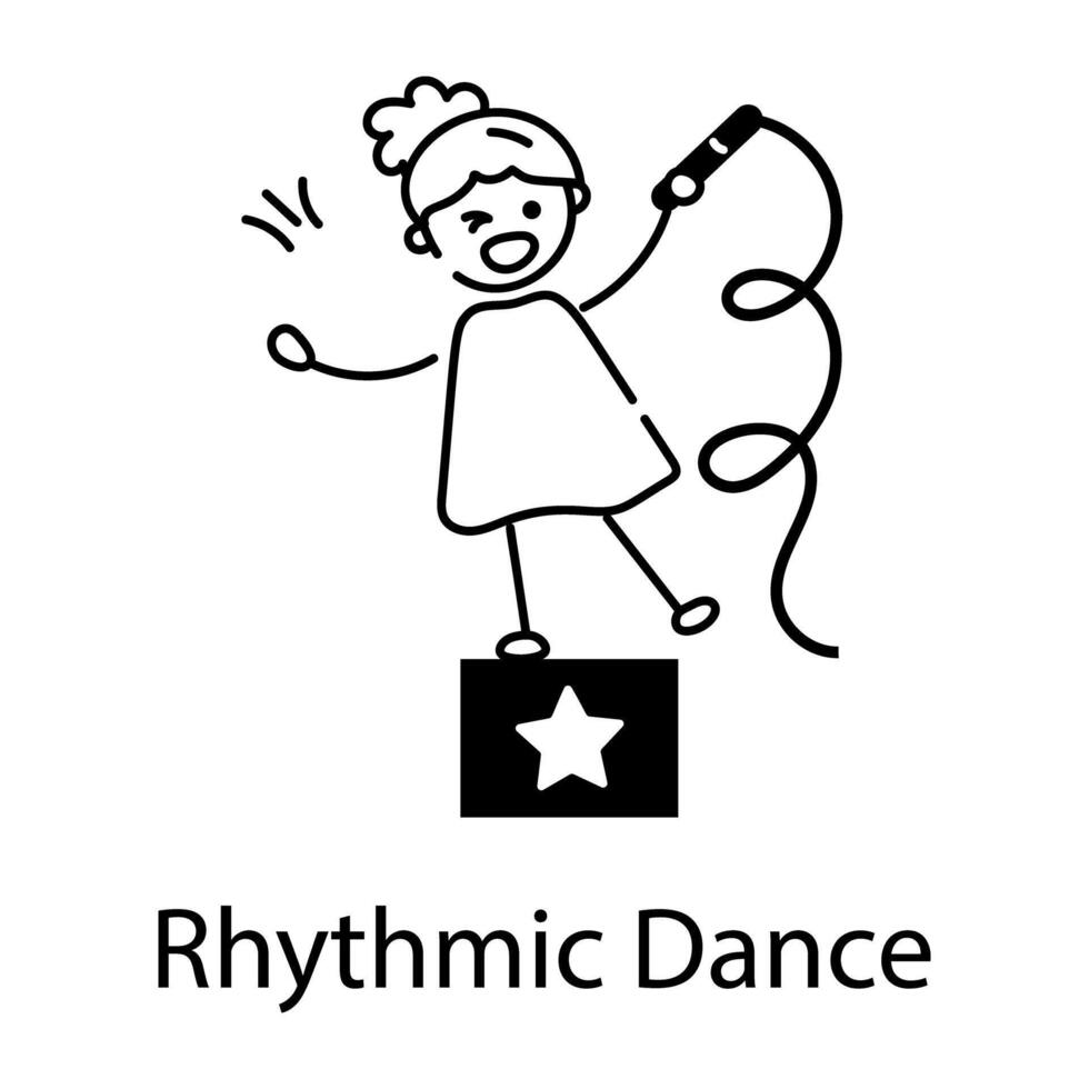 Trendy Rhythmic Dance vector