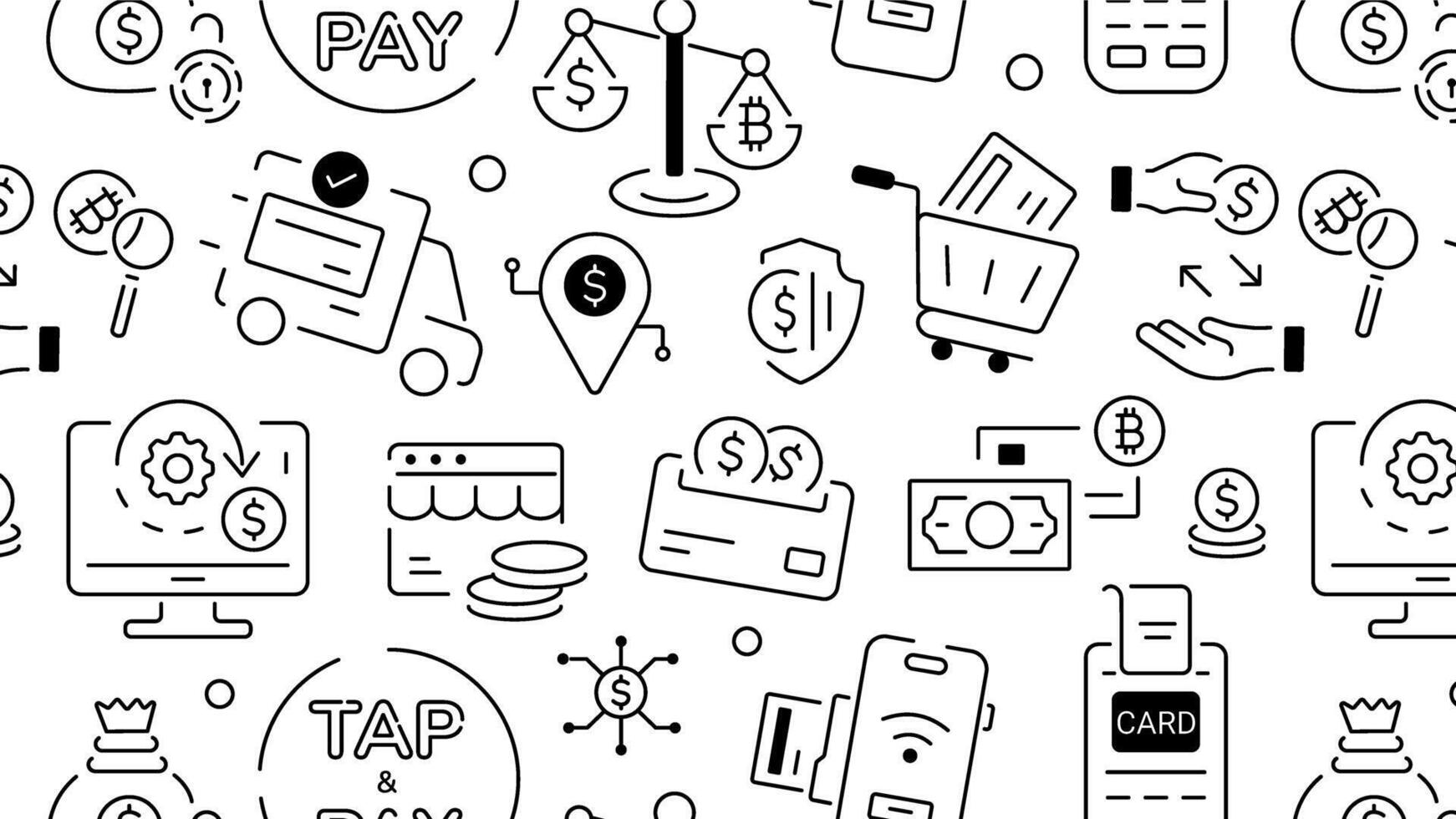 Trendy Payment Methods vector