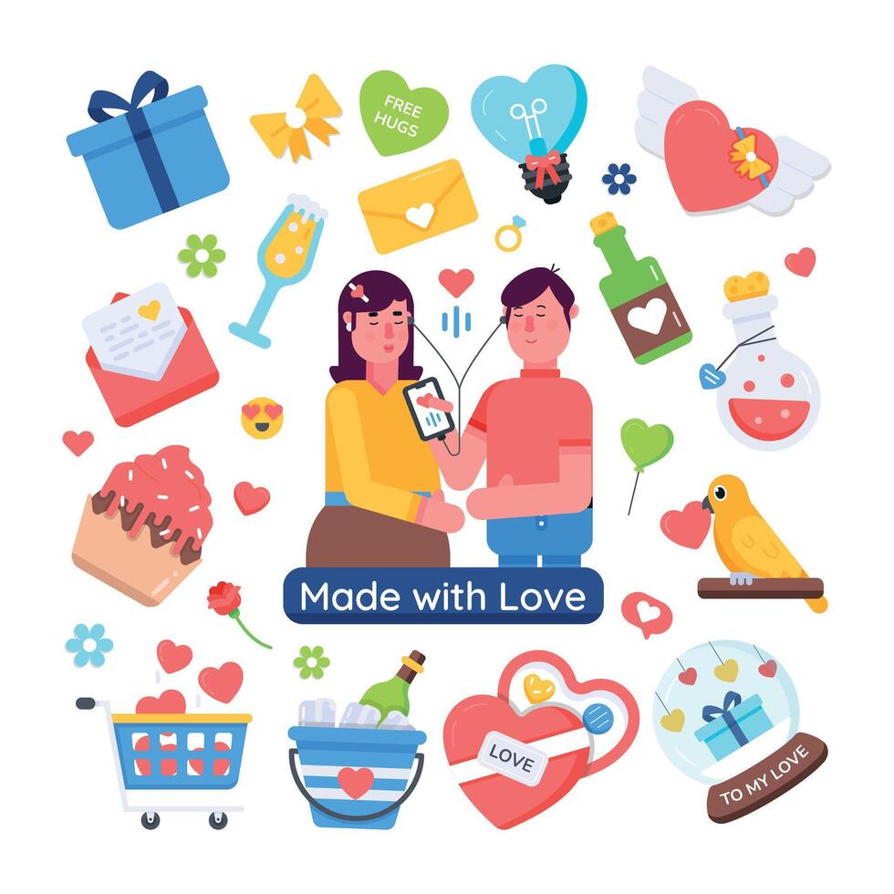 Trendy Romantic Vector