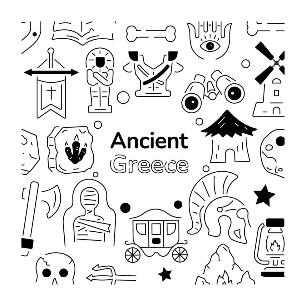 Trendy Ancient Greece vector