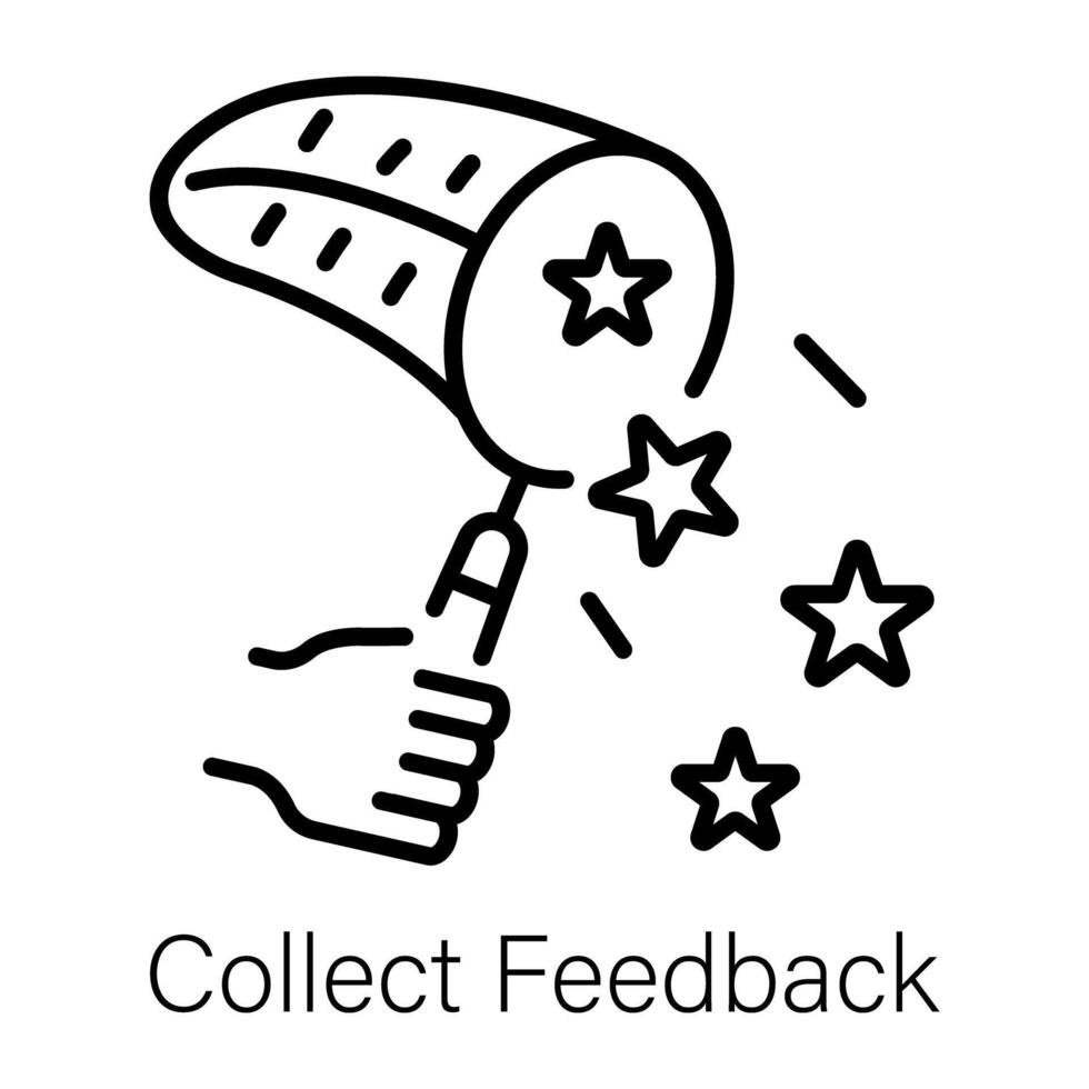 Trendy Collect Feedback vector