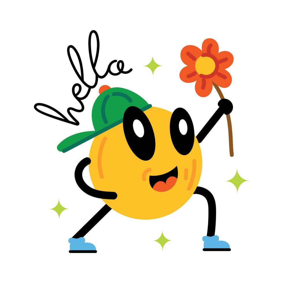 Trendy Spring Emoji vector