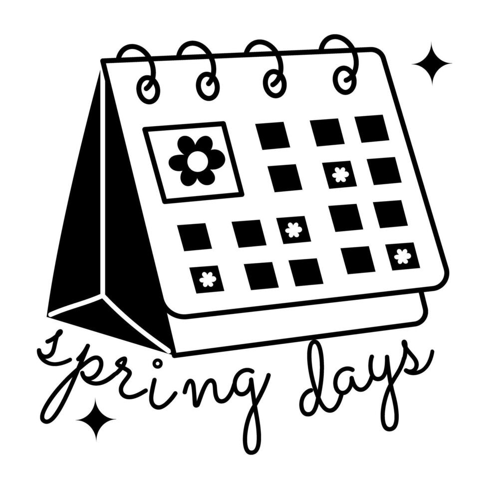 Trendy Spring Days vector