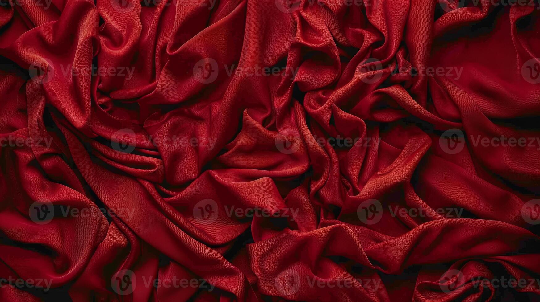 AI generated Exquisite red silk fabric texture creating a delicate and elegant background design concept photo