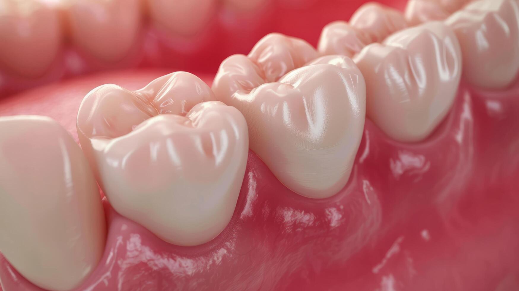 ai generado periodontitis además llamado goma enfermedad, un grave goma infección ese daños y perjuicios el suave pañuelo de papel alrededor dientes. sin tratamiento, periodontitis lata destruir el hueso ese apoyos tu dientes foto