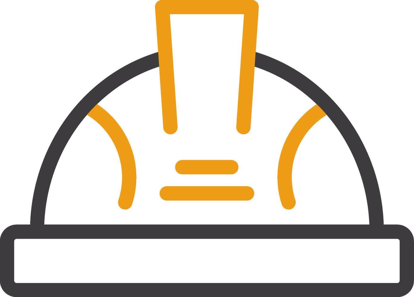 Hard Hat Two Color Icon vector