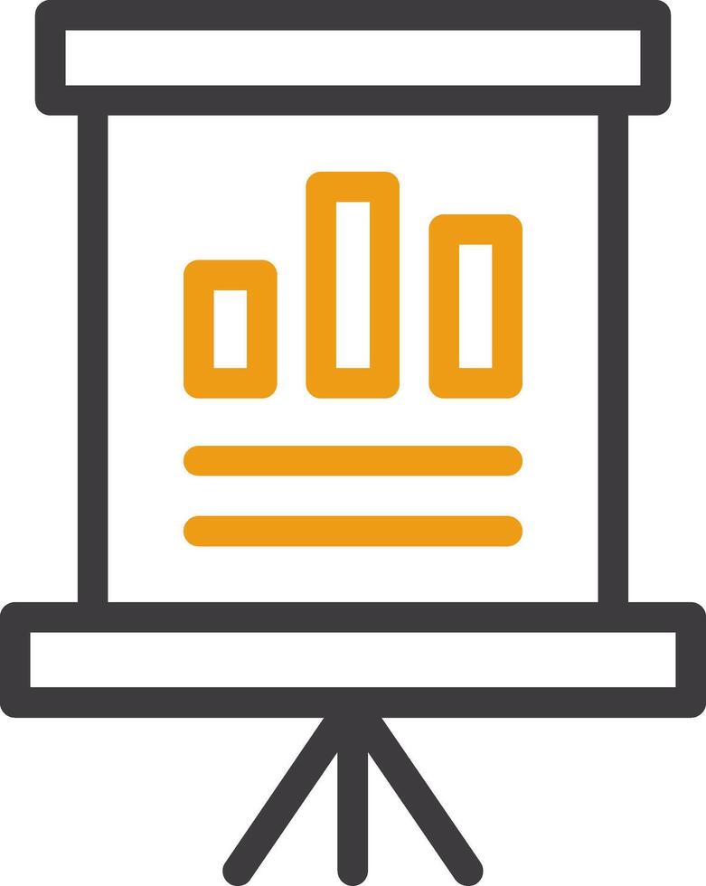 Flip Chart Two Color Icon vector