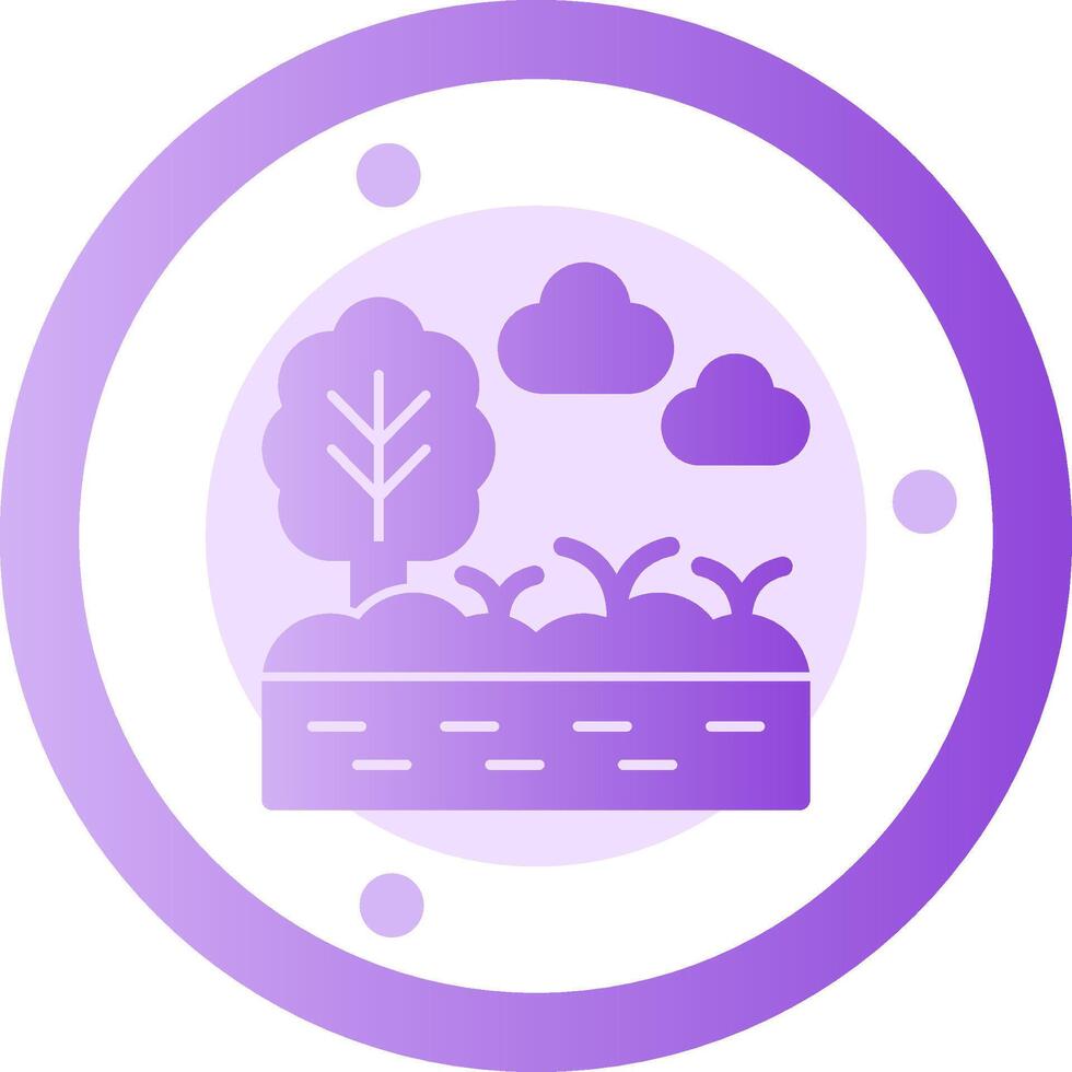 Swamp Glyph Gradient icon vector