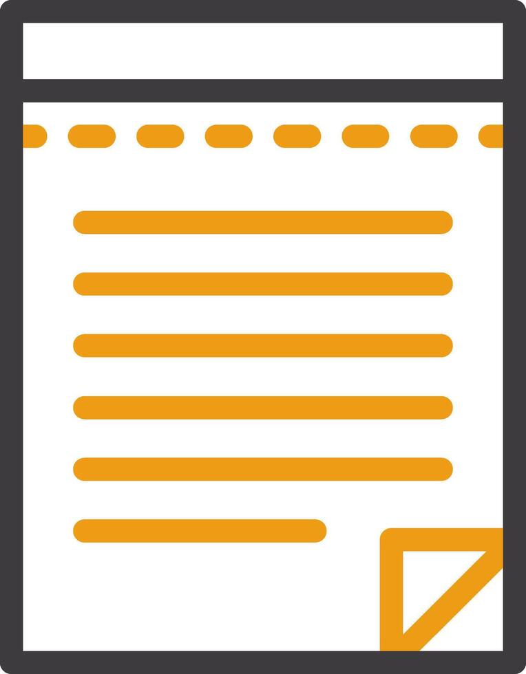 Notepad Two Color Icon vector