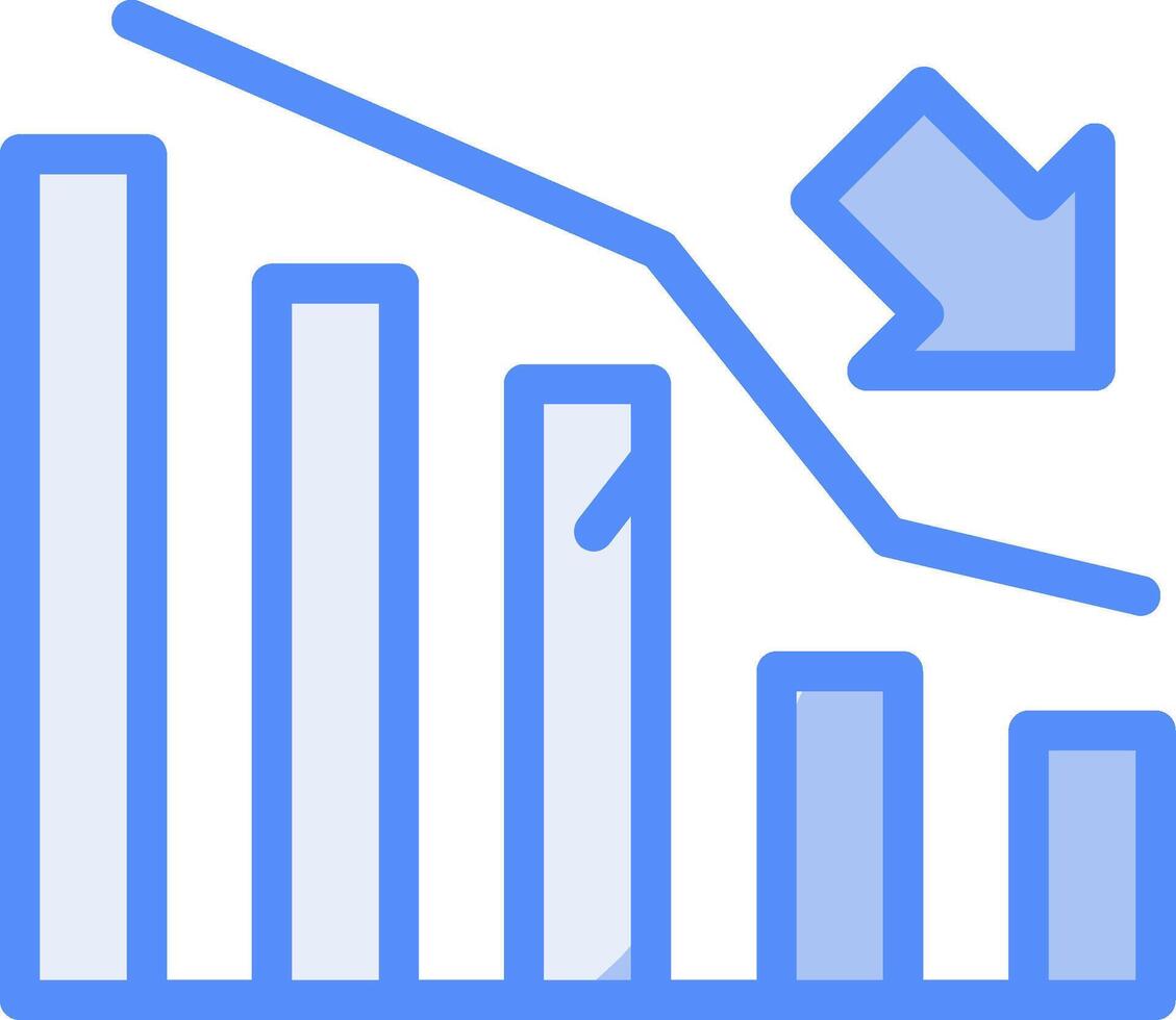 Rise Rift Line Filled Blue Icon vector