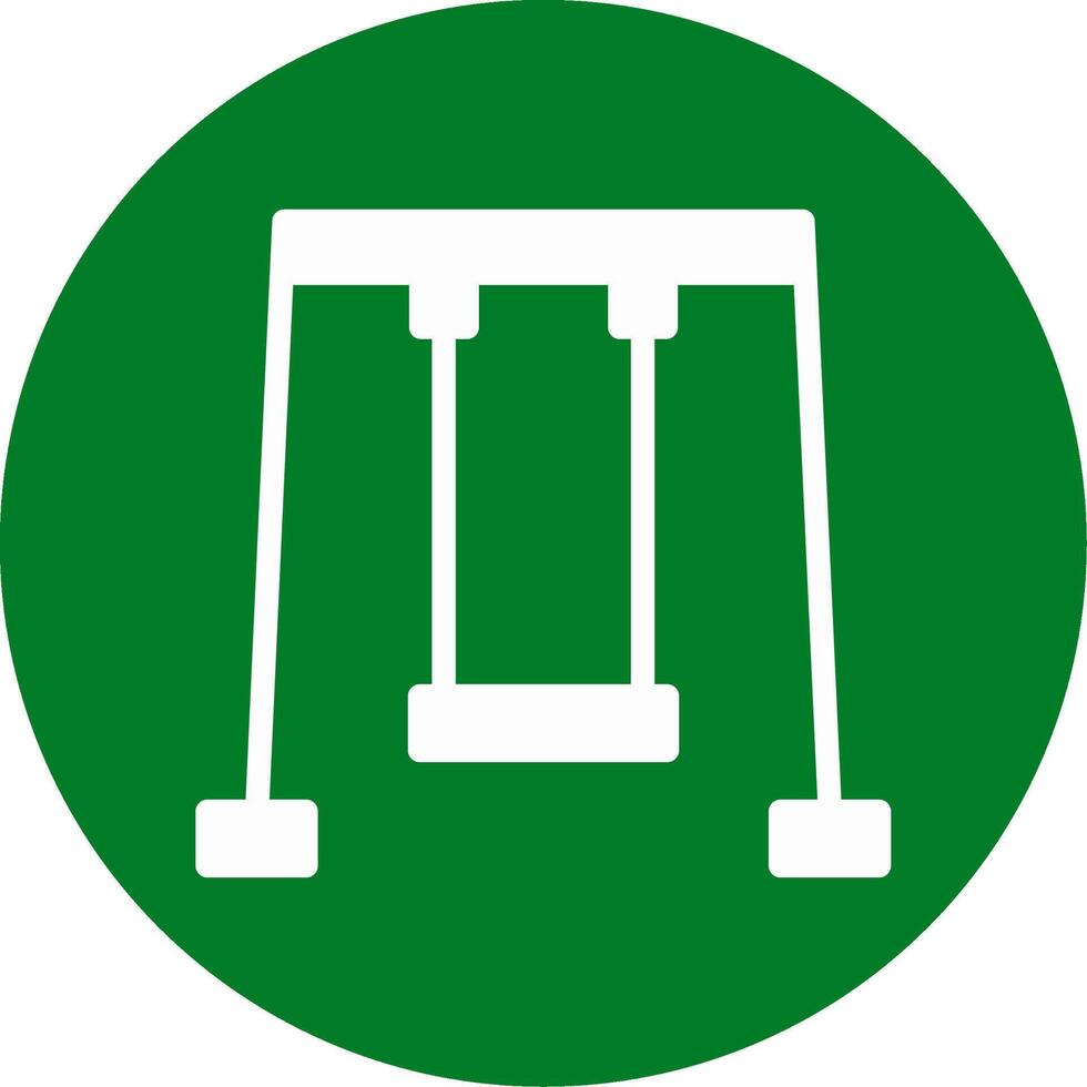 Swing Glyph Circle Icon vector