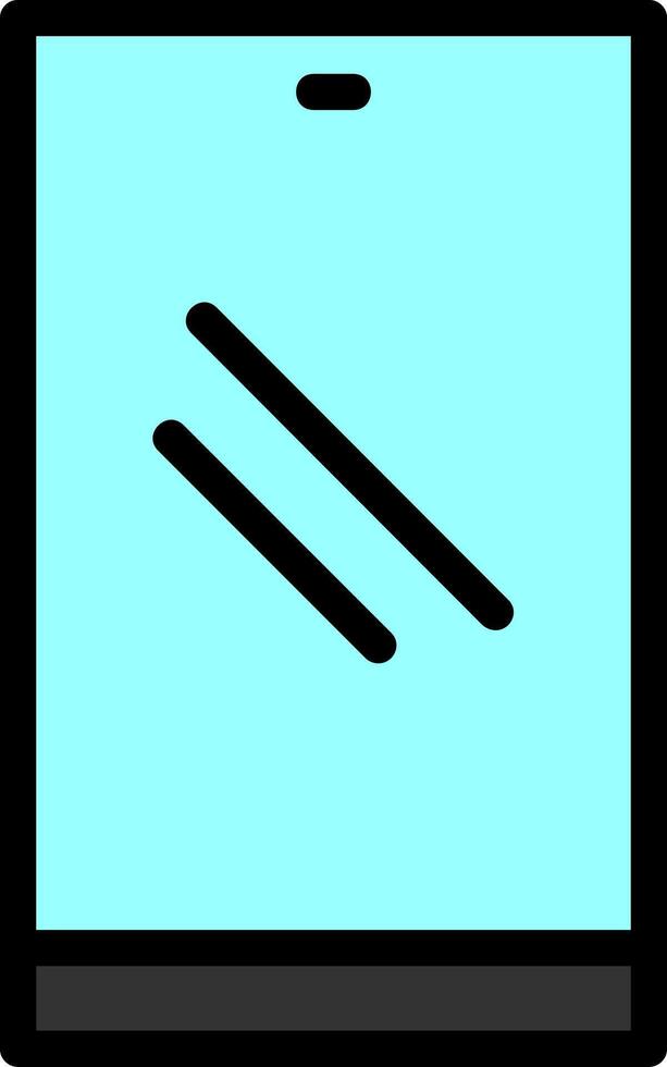 Smartphone Line Filled vector