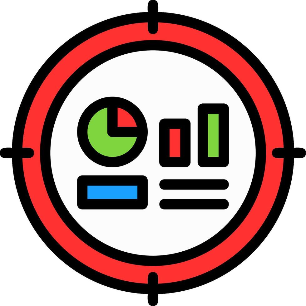 Target Line Filled vector