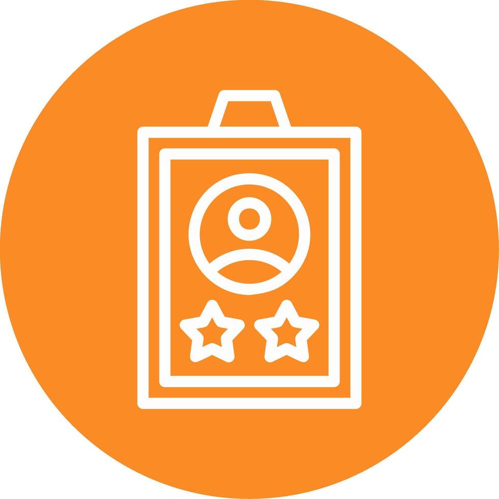 Experience Outline Circle Icon vector