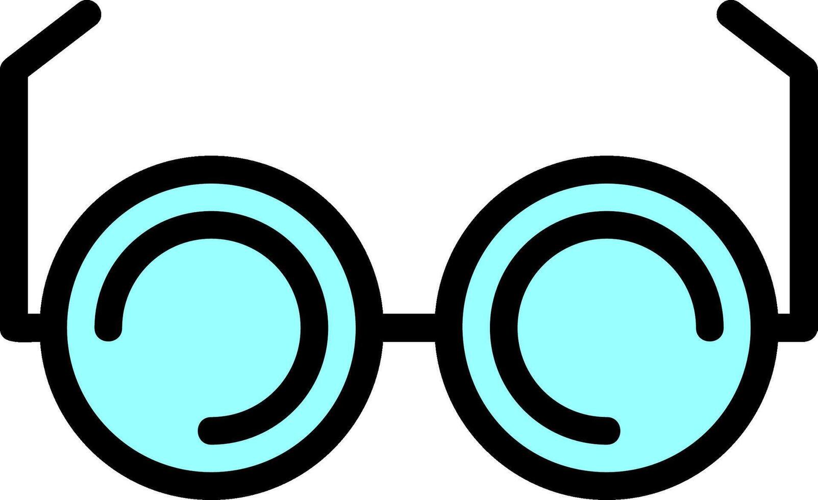 Glasses Line Filled vector