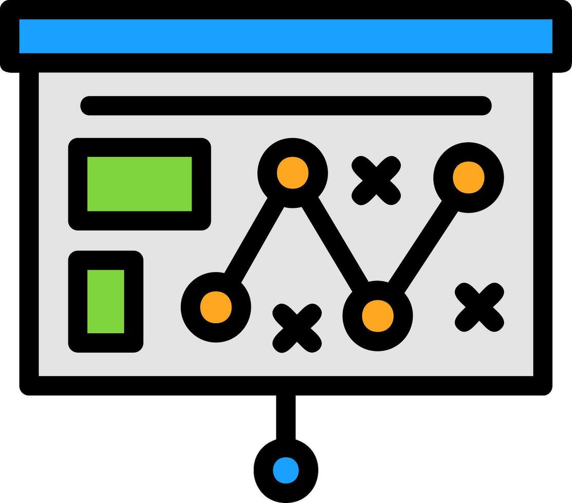 Strategy Line Filled vector