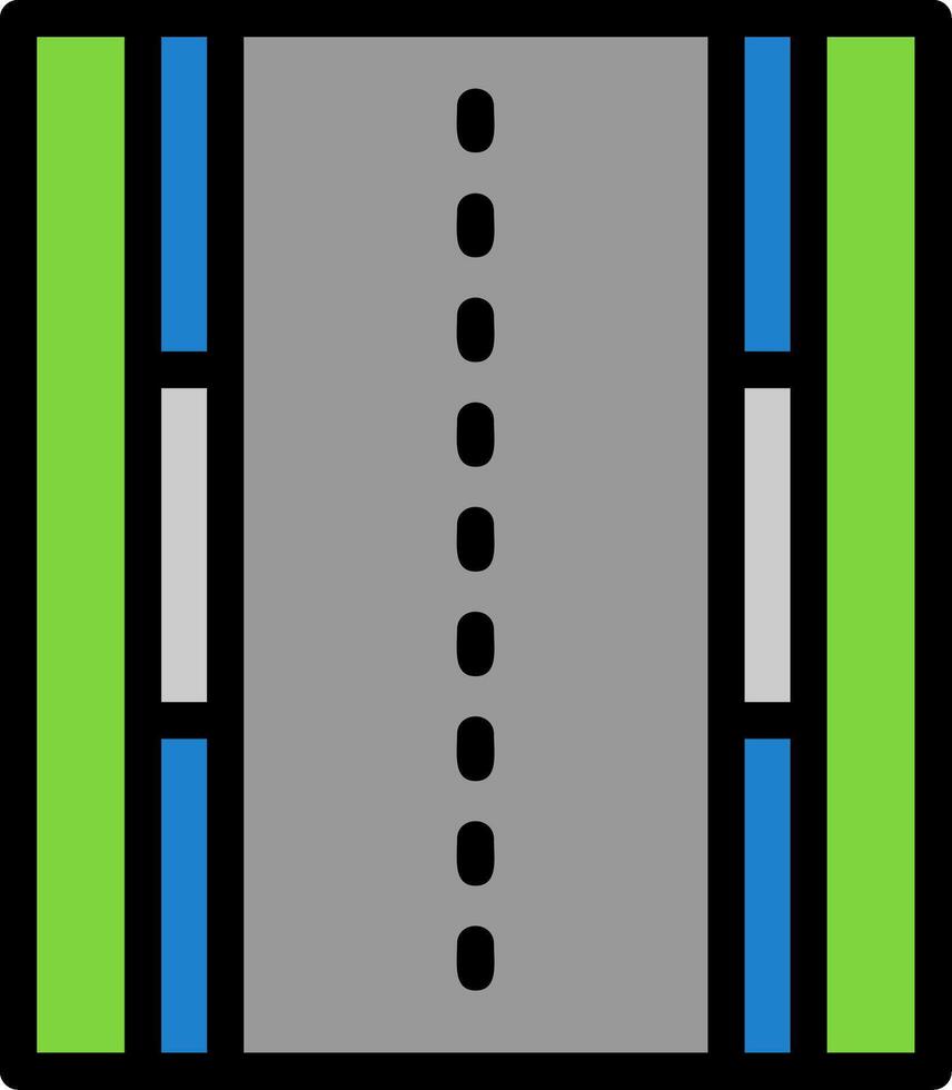 Road Line Filled vector