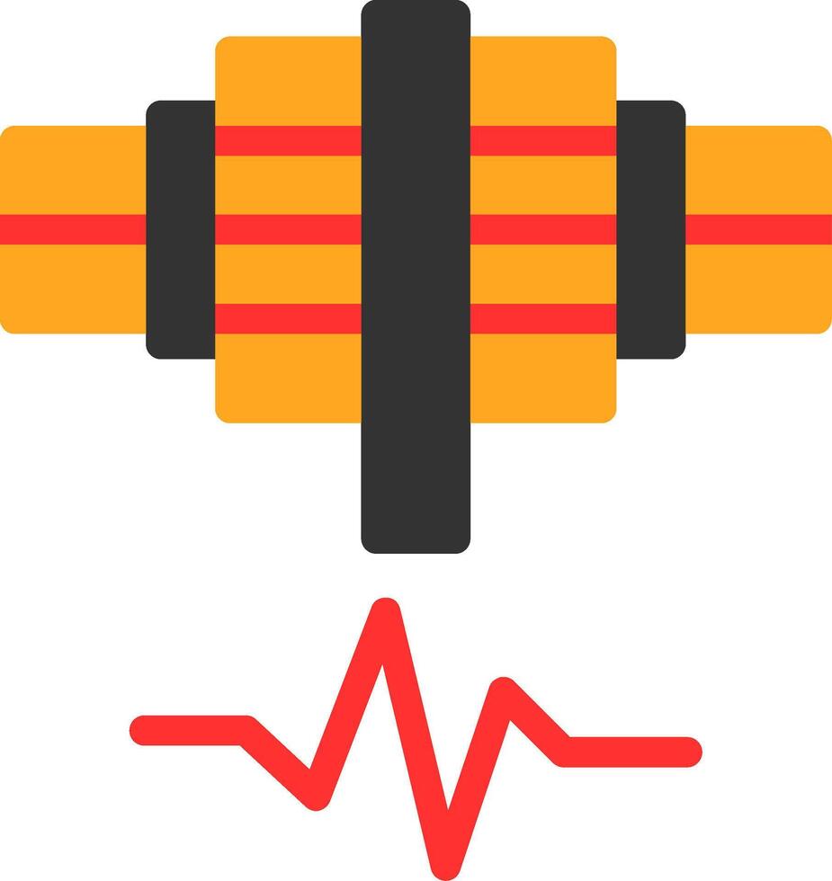 Spark Spire Flat Icon vector