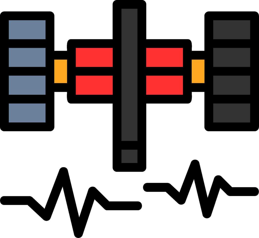 Spark Spire Line Filled vector