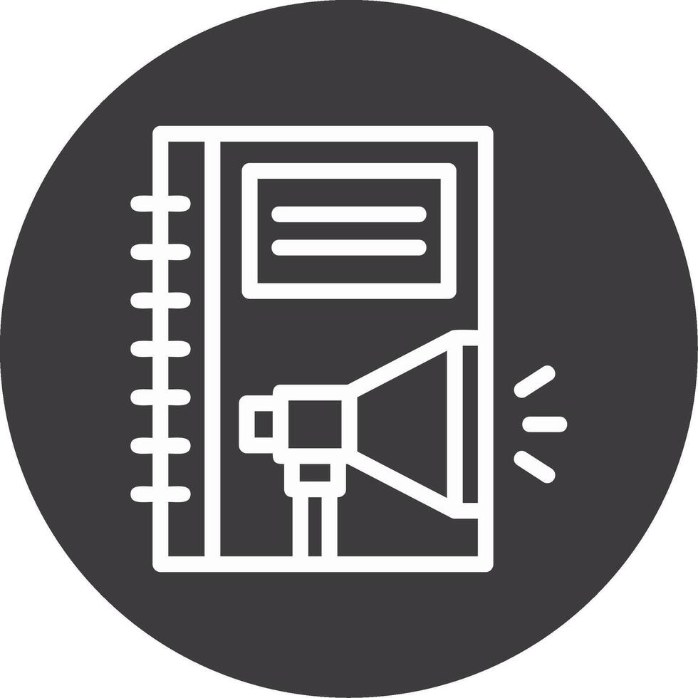 Employee Handbook Outline Circle Icon vector