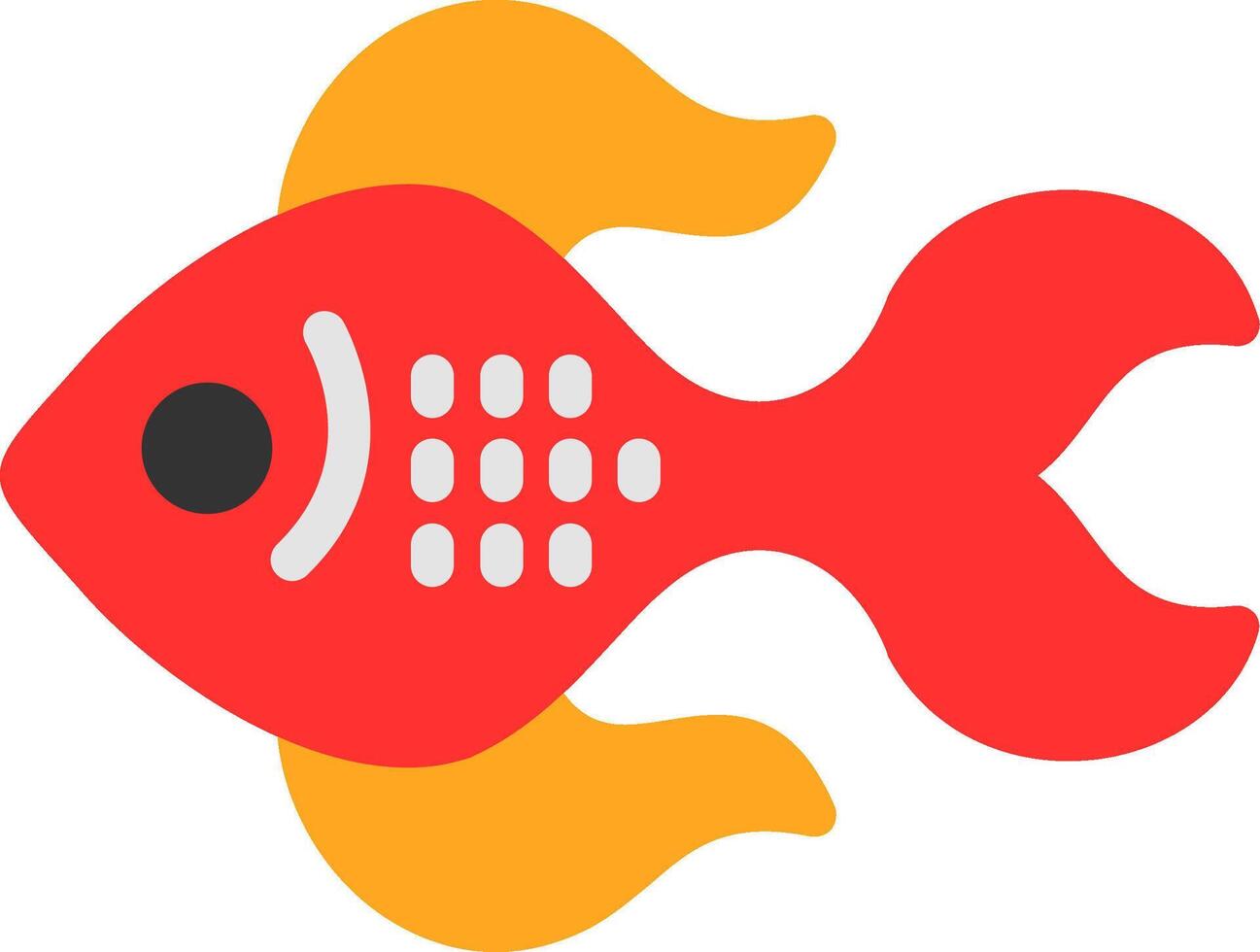 Goldfish Flat Icon vector