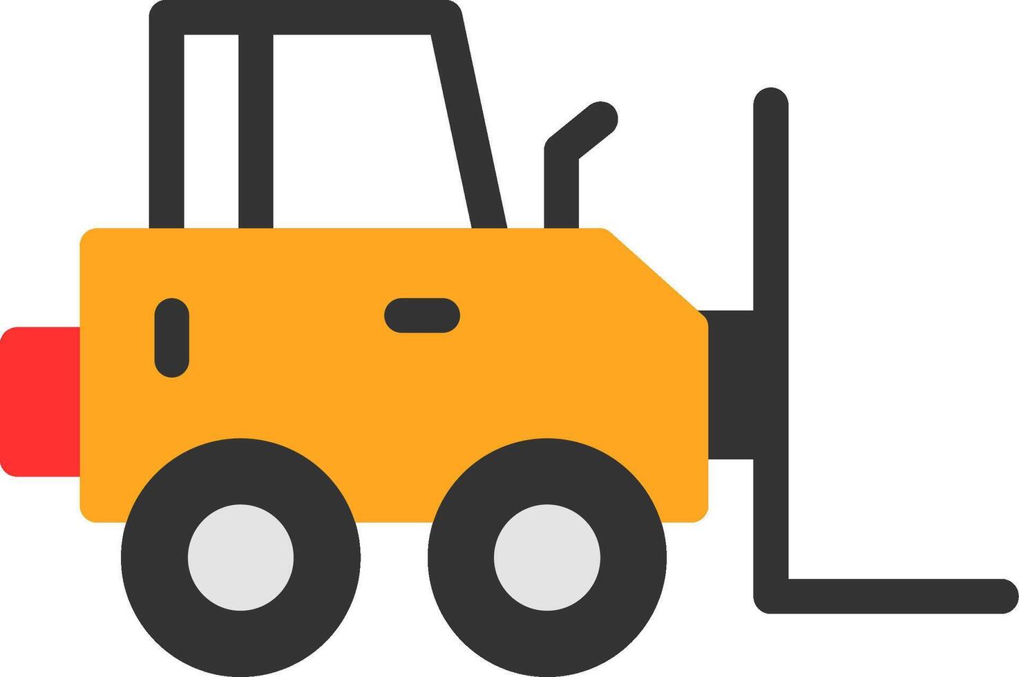 Forklift Flat Icon vector