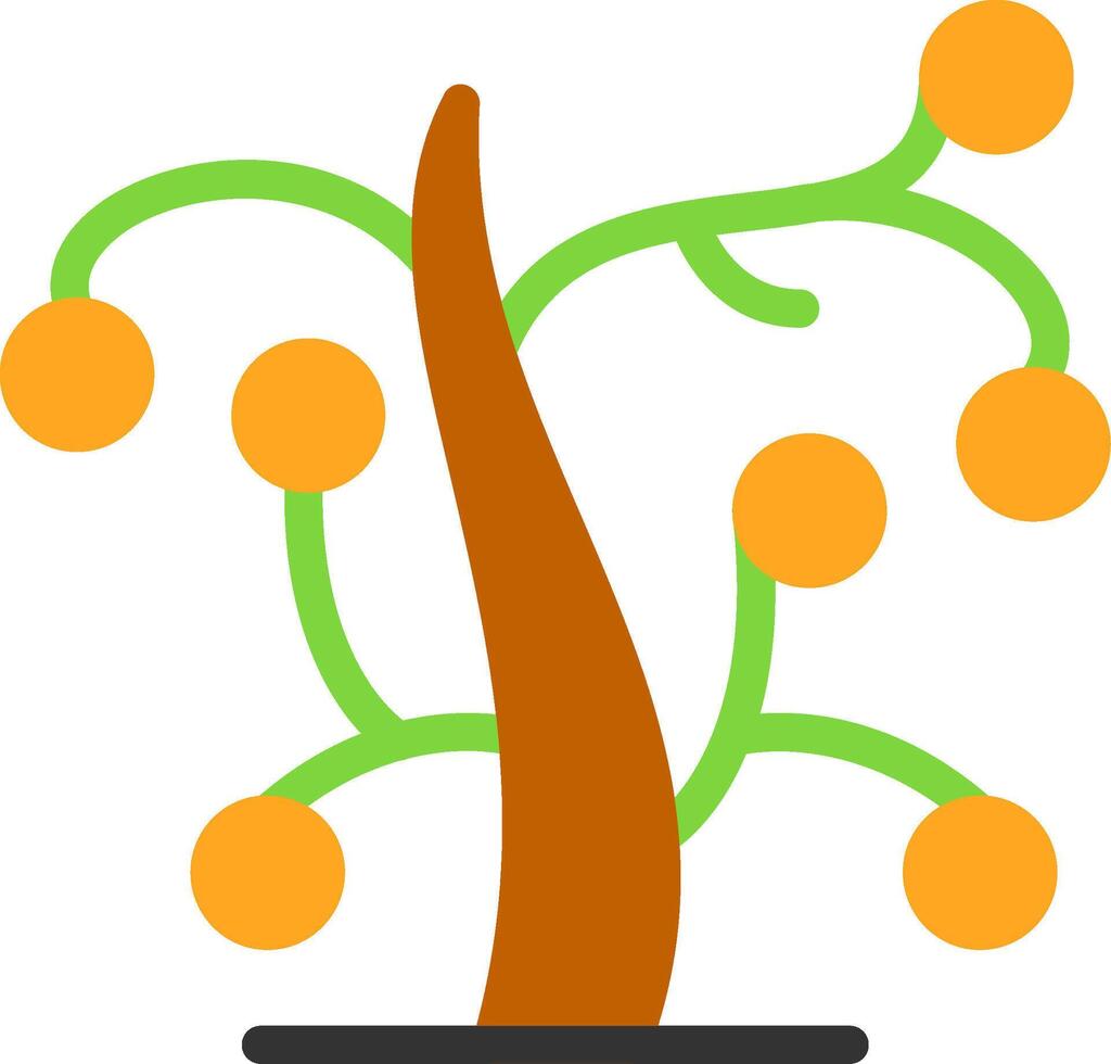 Wishing Tree Flat Icon vector