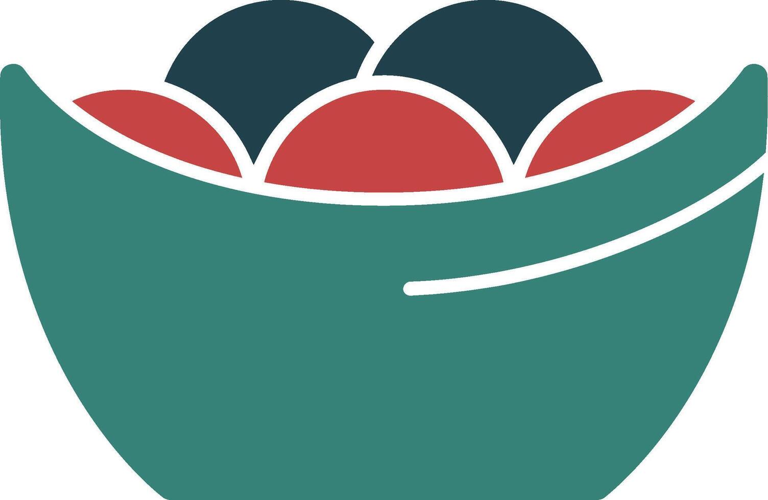 Tangyuan Glyph Multi Color Icon vector