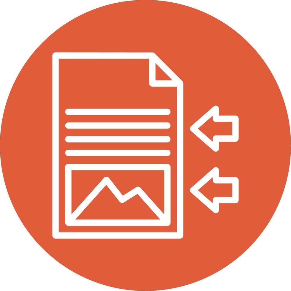 Shift Sway Outline Circle Icon vector