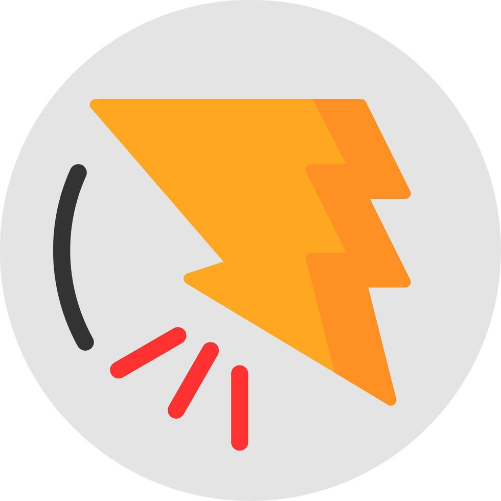 Bold Bolt Flat Icon vector