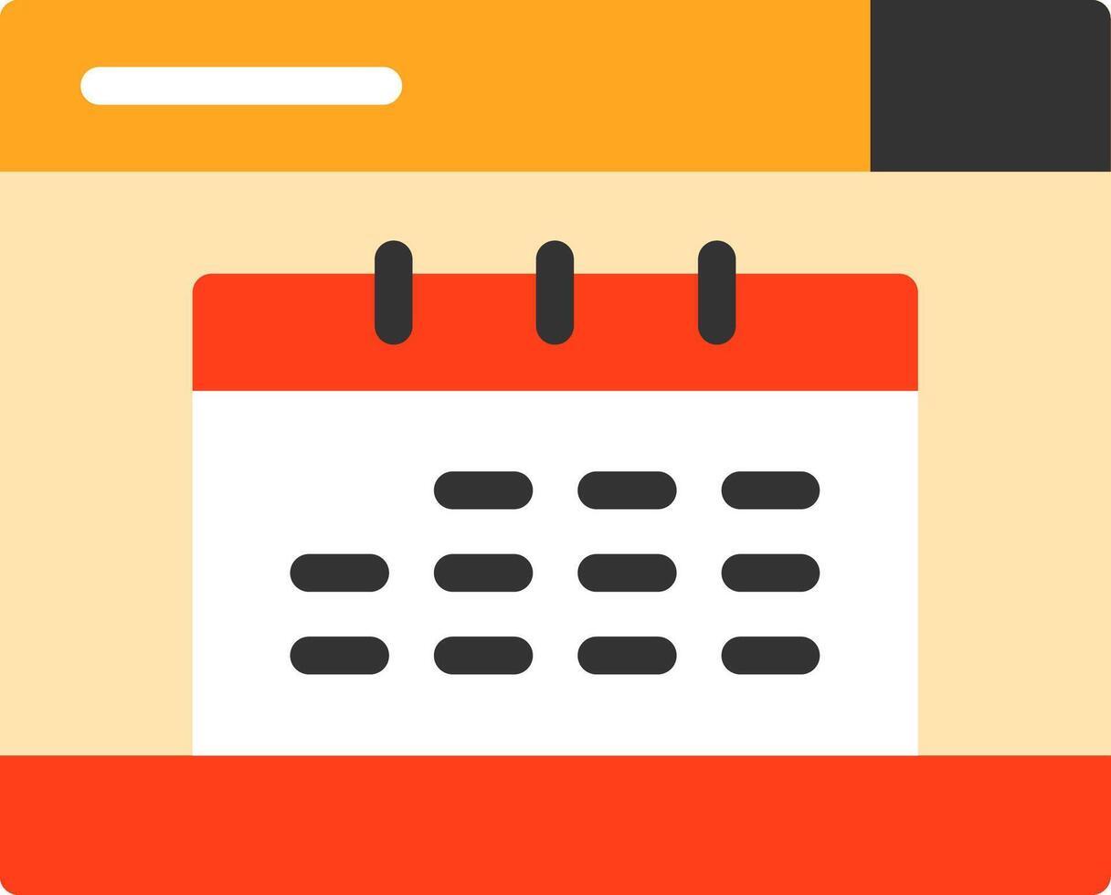 Calendar Flat Icon vector